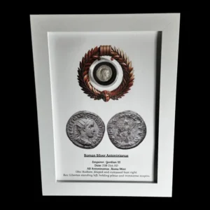 A5 Framed Gordian III (238-244 AD). Roman Antoninianus